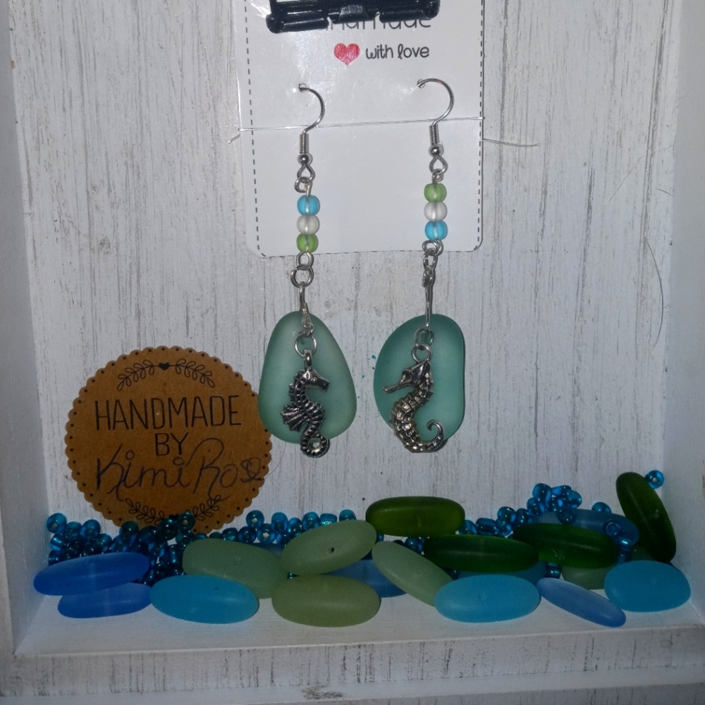 Handcrafted Sea Glass Earrings